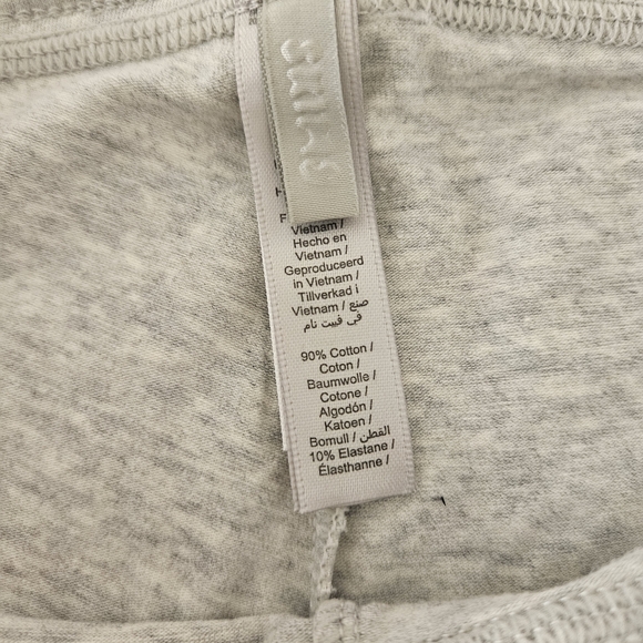 Skims Low Rise Crop Jersey Pant Light Heather Grey Size XXS - Picture 2 of 6